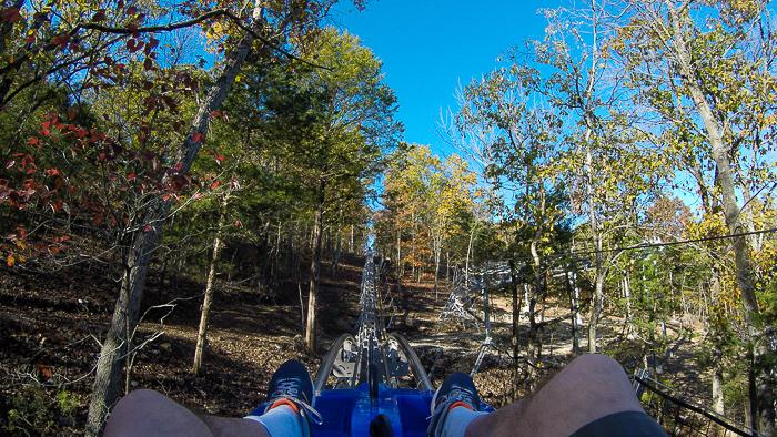 The Runaway Mountain Coaster at Branson Mountain Adventure Park, Branson, Missouri