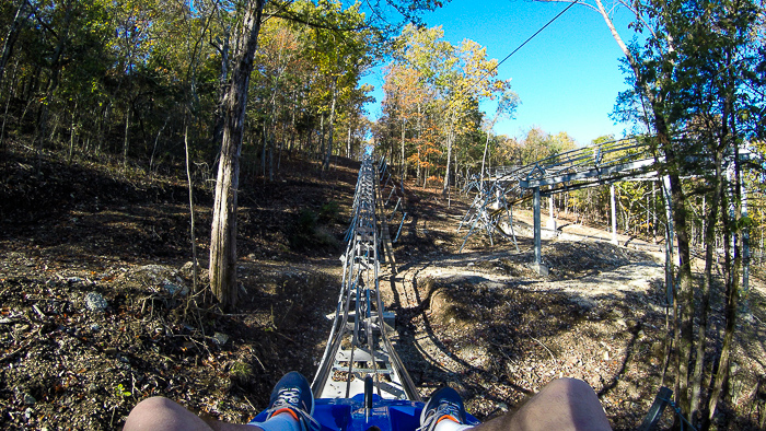 The Runaway Mountain Coaster at Branson Mountain Adventure Park, Branson, Missouri