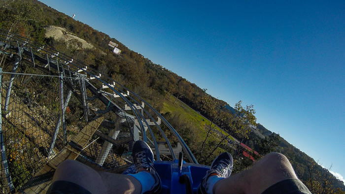 The Runaway Mountain Coaster at Branson Mountain Adventure Park, Branson, Missouri