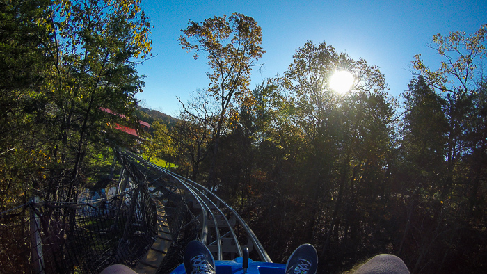 The Runaway Mountain Coaster at Branson Mountain Adventure Park, Branson, Missouri