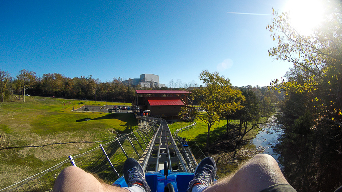 The Runaway Mountain Coaster at Branson Mountain Adventure Park, Branson, Missouri