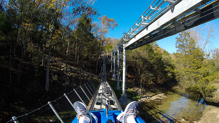 The Runaway Mountain Coaster at Branson Mountain Adventure Park, Branson, Missouri