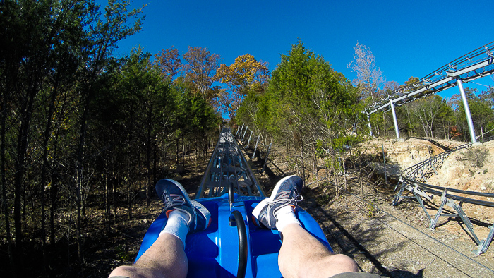 The Runaway Mountain Coaster at Branson Mountain Adventure Park, Branson, Missouri
