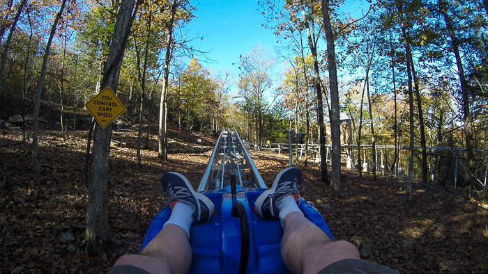 The Runaway Mountain Coaster at Branson Mountain Adventure Park, Branson, Missouri