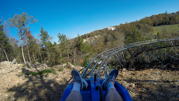 The Runaway Mountain Coaster at Branson Mountain Adventure Park, Branson, Missouri