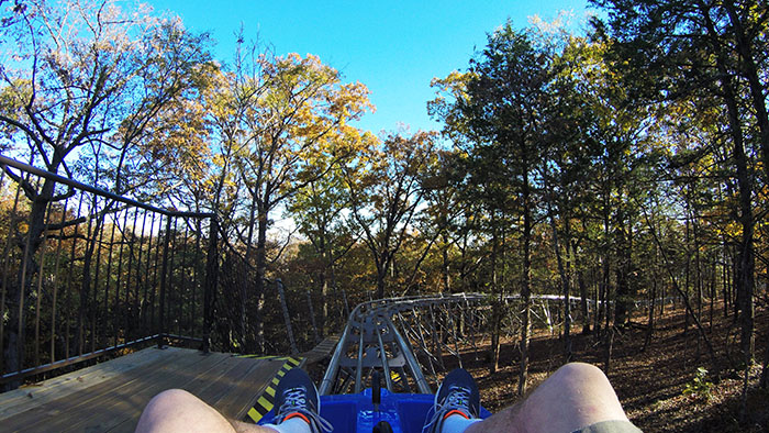 The Runaway Mountain Coaster at Branson Mountain Adventure Park, Branson, Missouri