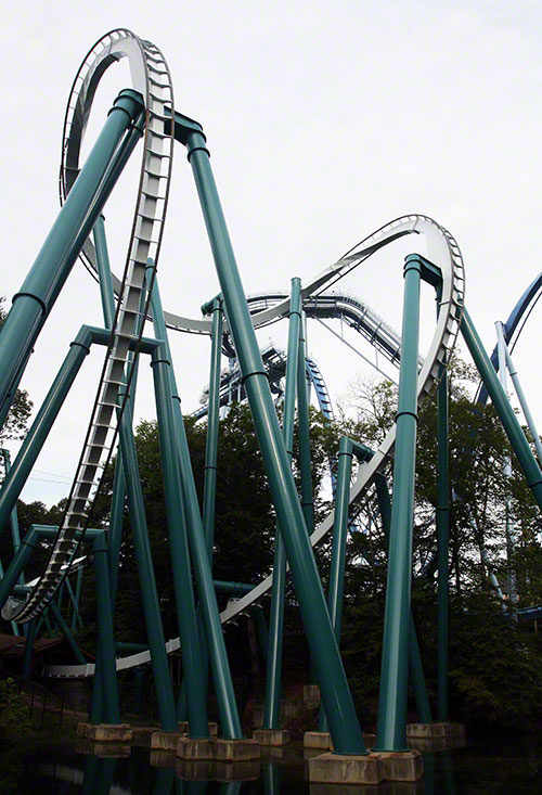 Alpengeist Roller Coaster at Busch Gardens Europe, Williamsburg, Virginia