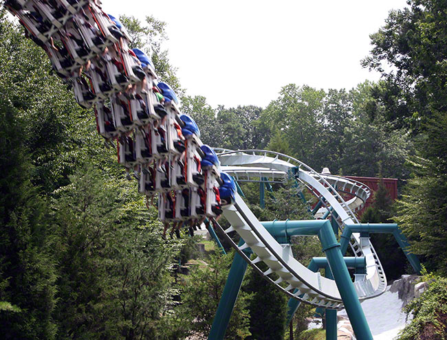 The Alpengeist Roller Coaster at Busch Gardens Europe, Williamsburg, Virginia