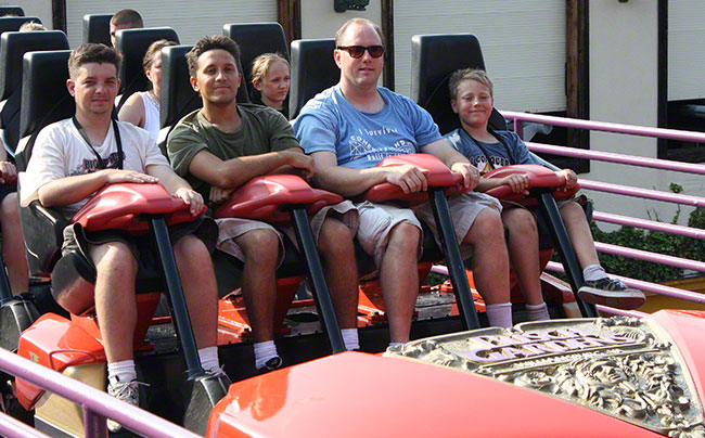 The Apollo's Chariott Roller Coaster at Busch Gardens Europe, Williamsburg, Virginia