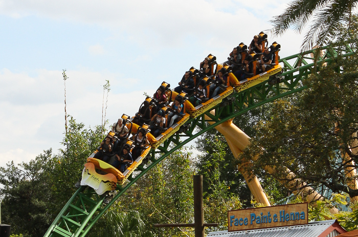 The Cheetah Hunt roller coaster at Busch Gardens Tampa, Tampa, Florida