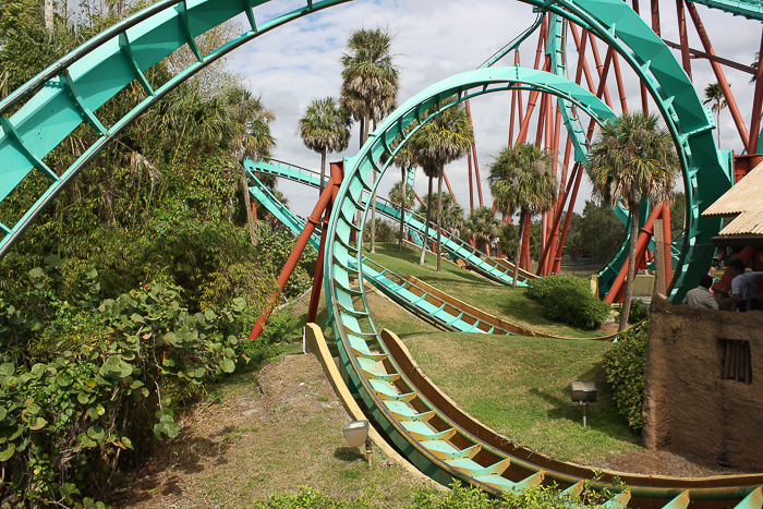 The Kumba Rollercoaster at Busch Gardens Tampa, Tampa, Florida