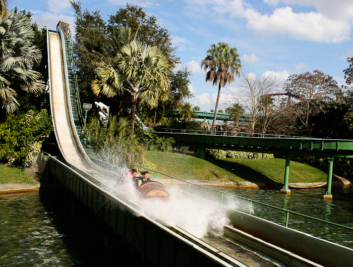 Stanley Falls Flume at Busch Gardens Tampa, Tampa, Florida