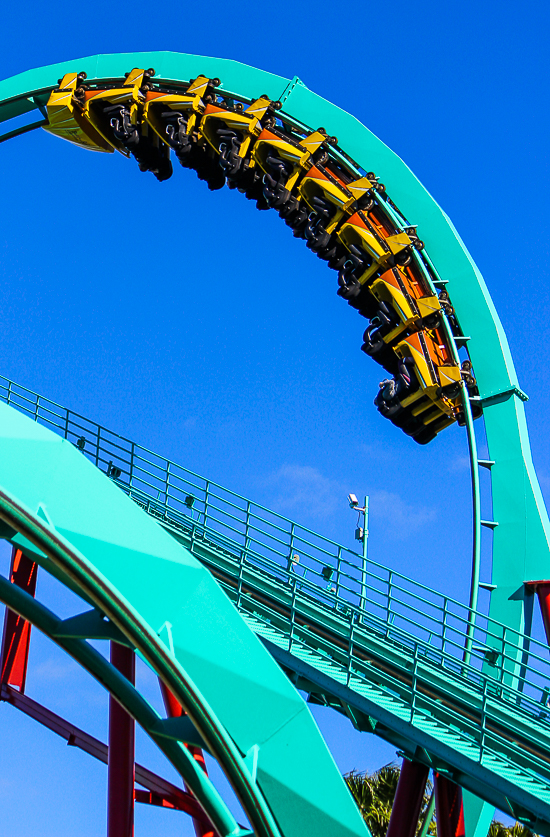 The Bolliger & Mabillard designed Kumba Roller Coaster at Busch Gardens, Tampa, Florida