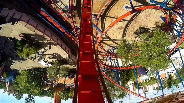 The Anton Schwarzkopf designed Scorpion Roller Coaster at Busch Gardens, Tampa, Florida
