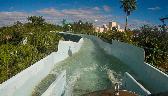 The Arrow Dynamics designed Stanley River Falls Log Flume at Busch Gardens Tampa, Tampa, Florida