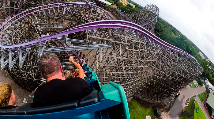 The Iron Gwazi Rollercoaster at Busch Gardens Tampa, Tampa, Florida