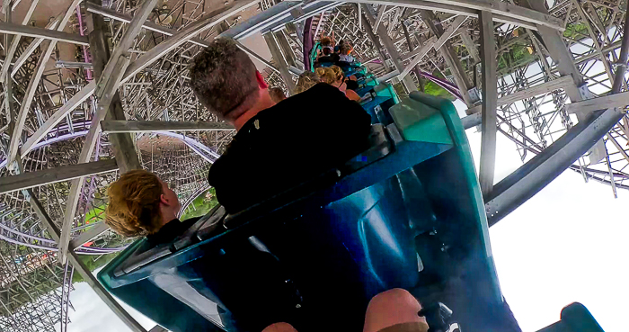 The Iron Gwazi Rollercoaster at Busch Gardens Tampa, Tampa, Florida