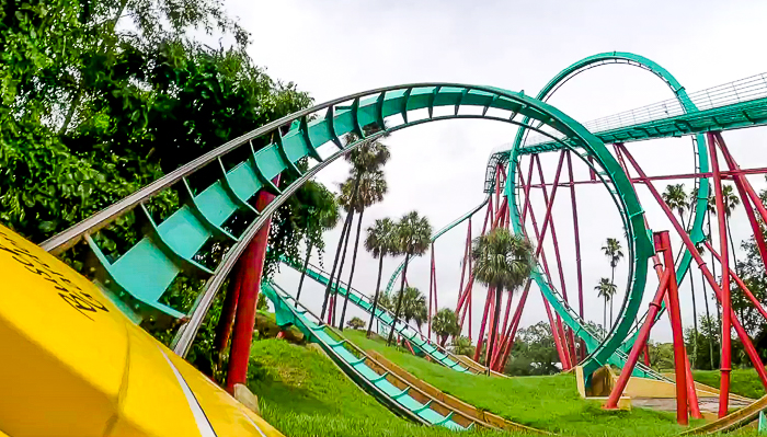 The Kumba rollercoaster at Busch Gardens Tampa, Tampa, Florida