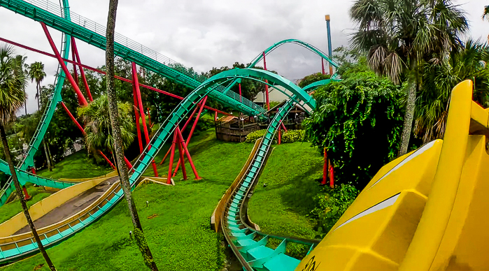 The Kumba Rollercoaster at Busch Gardens Tampa, Tampa, Florida