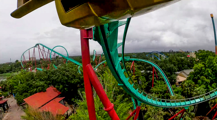 The Kumba Rollercoaster at Busch Gardens Tampa, Tampa, Florida