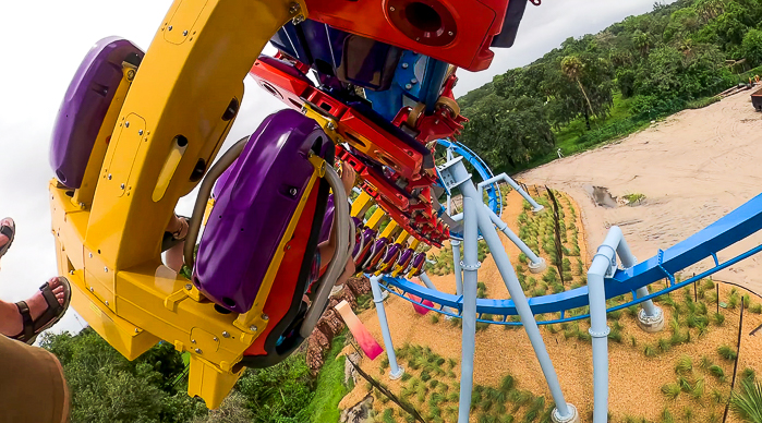 The new for 2024 Phoenix Rising Rollercoaster at Busch Gardens Tampa, Tampa, Florida