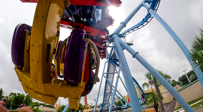 The new for 2024 Phoenix Rising Rollercoaster at Busch Gardens Tampa, Tampa, Florida