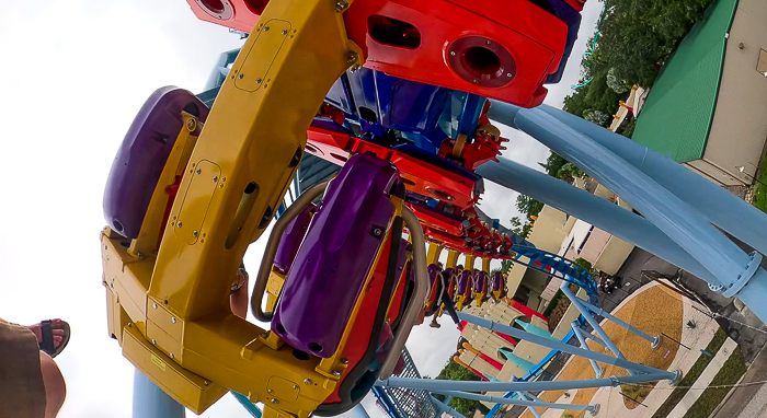 The new for 2024 Phoenix Rising Rollercoaster at Busch Gardens, Tampa, Florida