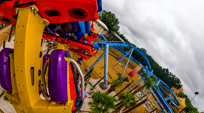 The new for 2024 Phoenix Rising Rollercoaster at Busch Gardens Tampa, Tampa, Florida