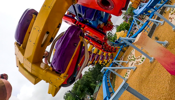 The new for 2024 Phoenix Rising Rollercoaster at Busch Gardens Tampa, Tampa, Florida