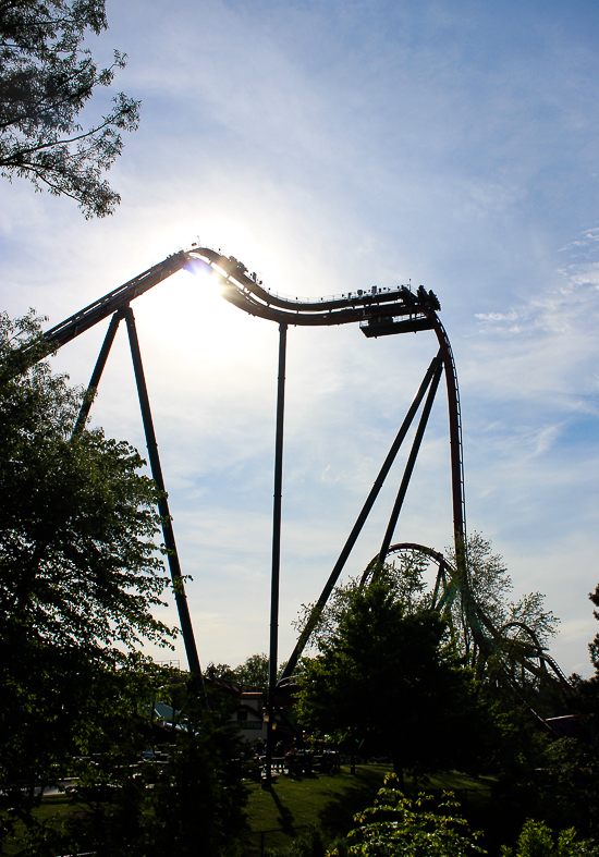 The Yukon Striker dive roller coaster at Canada's Wonderland, Vaughn, Ontario, Canada