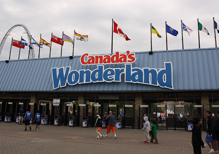 The Leviathan Roller Coaster at Canada's Wonderland, Vaughn, Ontario, Canada