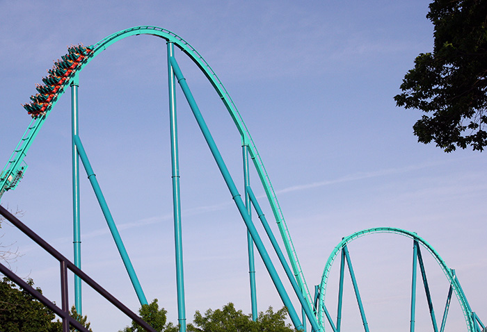 The Leviathan Roller Coaster at Canada's Wonderland, Vaughn, Ontario, Canada