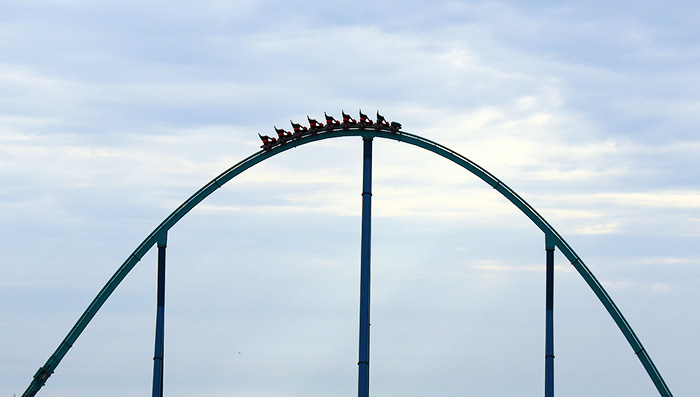 The Leviathan Roller Coaster at Canada's Wonderland, Vaughn, Ontario, Canada