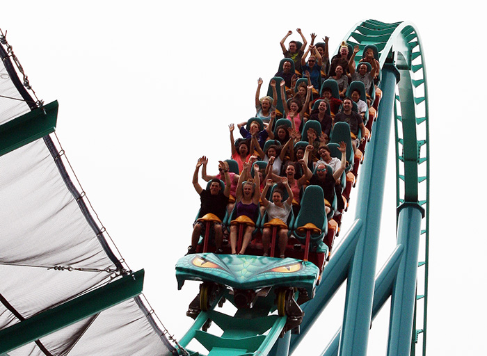 The Leviathan Roller Coaster at Canada's Wonderland, Vaughn, Ontario, Canada