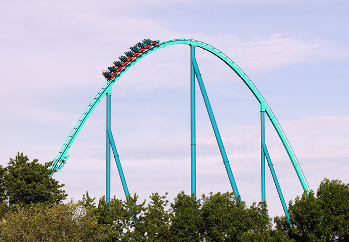 The Leviathan Roller Coaster at Canada's Wonderland, Vaughn, Ontario, Canada