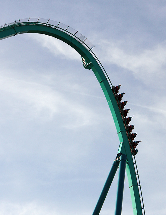 The Leviathan Roller Coaster at Canada's Wonderland, Vaughn, Ontario, Canada