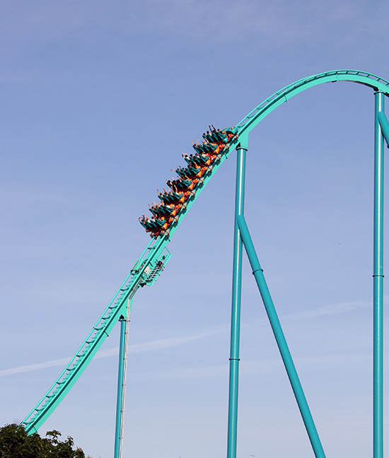 The Leviathan Roller Coaster at Canada's Wonderland, Vaughn, Ontario, Canada