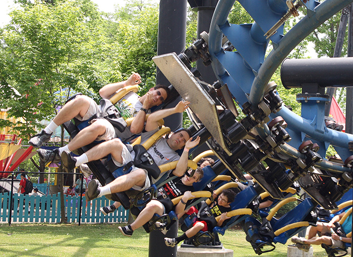 The Silver Streak Roller Coaster at Canada's Wonderland, Vaughn, Ontario, Canada