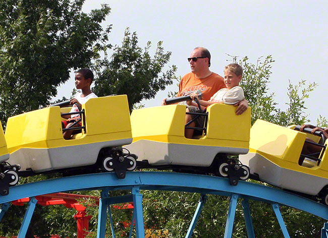 The Lucy's Crabbie Cabbie Roller Coaster at Carowinds, Charlotte, North Carolina