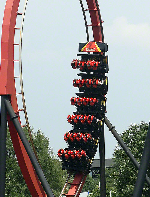 The Vortex Roller Coaster at Carowinds, Charlotte, North Carolina