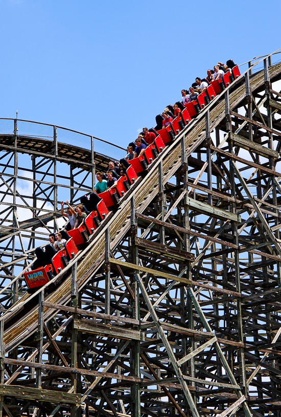 The Hurler roller coaster at Carowinds Theme Park, Charlotte North & South Carolina