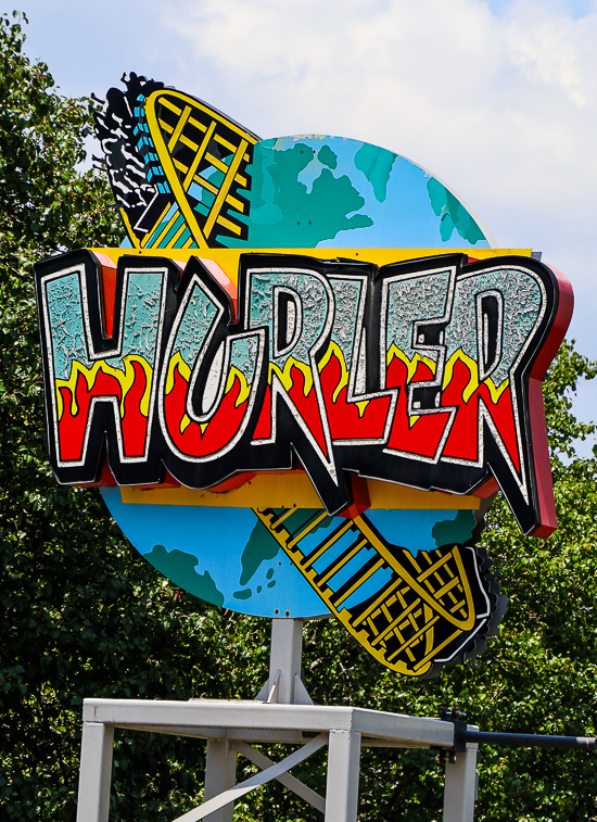 The Hurler roller coaster at Carowinds Theme Park, Charlotte North & South Carolina