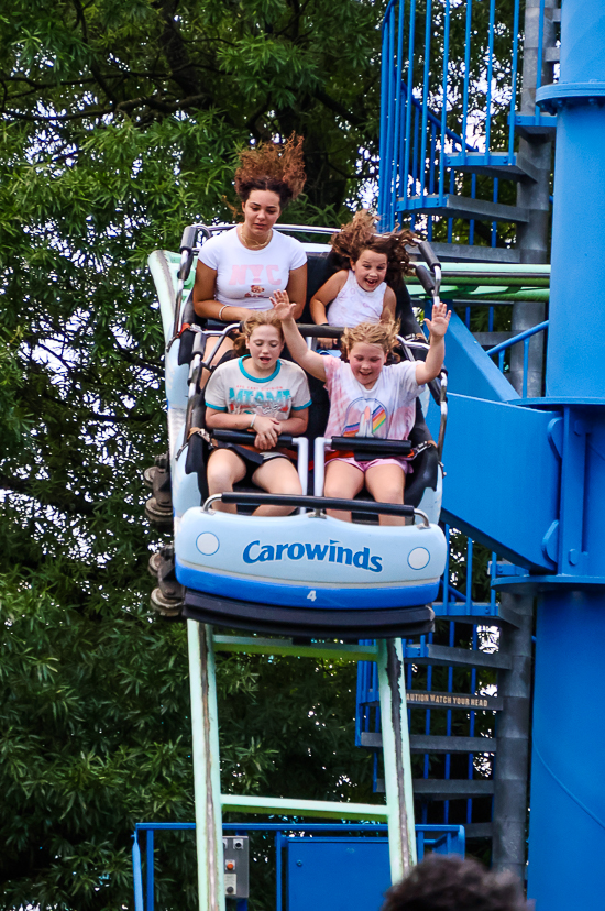The Ricochet roller coaster at Carowinds Theme Park, Charlotte North & South Carolina