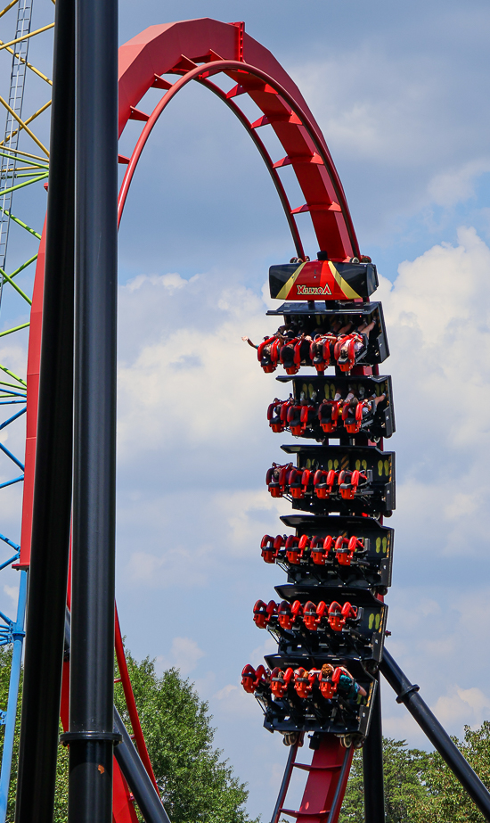The Hurler roller coaster at Carowinds Theme Park, Charlotte North & South Carolina