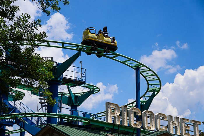 The Ricochet roller coaster at Carowinds Theme Park, Charlotte North & South Carolina