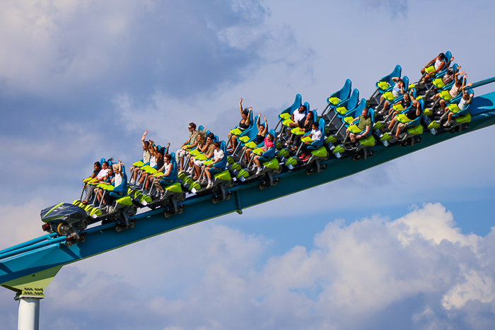 The Fury 325 roller coaster at Carowinds Theme Park, Charlotte North & South Carolina