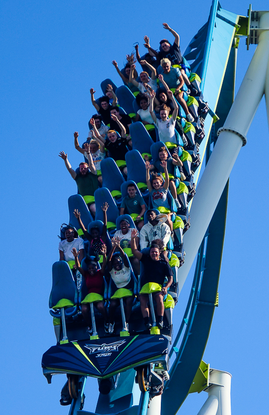 The Fury 325 roller coaster at Carowinds Theme Park, Charlotte North & South Carolina