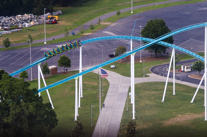 The Fury 325 roller coaster at Carowinds Theme Park, Charlotte North & South Carolina