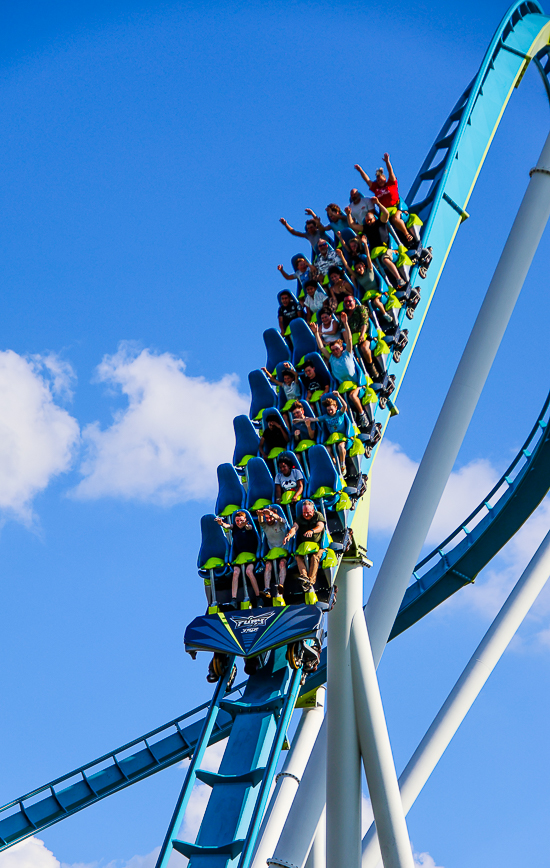 The Fury 325 roller coaster at Carowinds Theme Park, Charlotte North & South Carolina