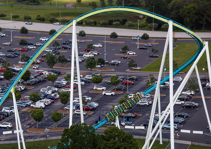 The Fury 325 roller coaster at Carowinds Theme Park, Charlotte North & South Carolina